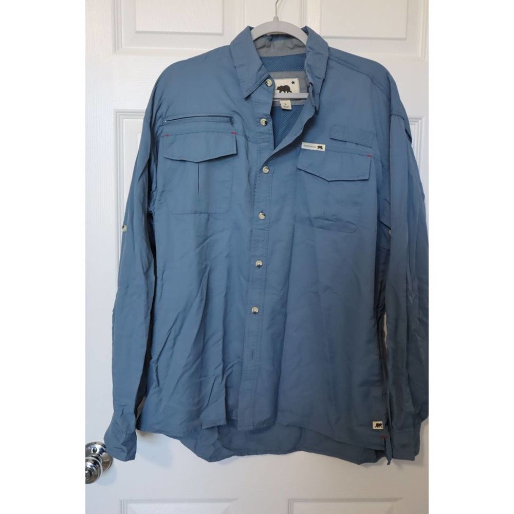Mens Dakota Grizzly button up long sleeve outdoor shirt size L